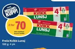 Coop Obs Freia Kvikk Lunsj, Medlemspris tilbud