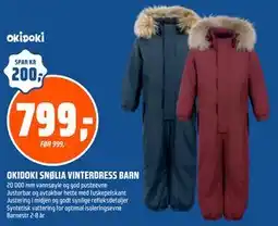 Coop Obs OKIDOKI SNØLIA VINTERDRESS BARN tilbud