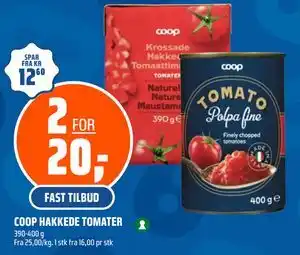 Coop Obs COOP HAKKEDE TOMATER tilbud