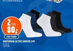 Coop Obs NORTHPEAK ACTIVE SOKKER 3 PK tilbud