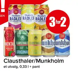 Spar Clausthaler/Munkholm tilbud