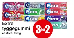 Spar Extra tyggegummi tilbud