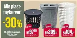 Europris Alle plast- tøykurver! tilbud