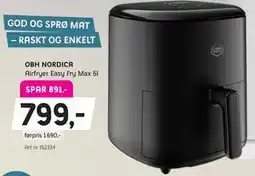 ELON OBH NORDICA Airfryer Easy Fry Max 5l tilbud