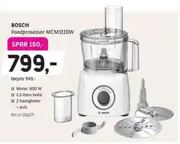 ELON BOSCH Foodprosessor MCM3110W tilbud