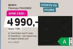 ELON BOSCH Platetopp PIE631BB5E tilbud