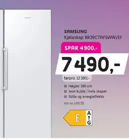 ELON SAMSUNG Kjøleskap RR39C7AF5WW/EF tilbud
