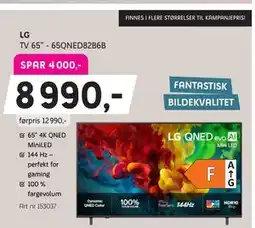 ELON LG TV 65” - 65QNED82B6B tilbud