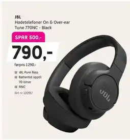 ELON JBL Hodetelefoner On & Over-ear Tune 770NC - Black tilbud