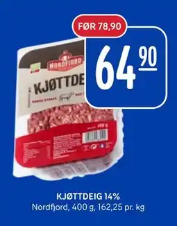 Rema 1000 KJØTTDEIG 14% tilbud