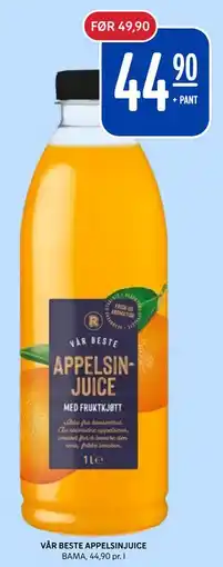Rema 1000 VÅR BESTE APPELSINJUICE tilbud