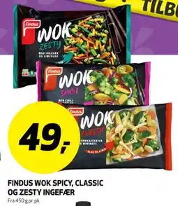Bunnpris FINDUS WOK SPICY, CLASSIC OG ZESTY INGEFÆR tilbud