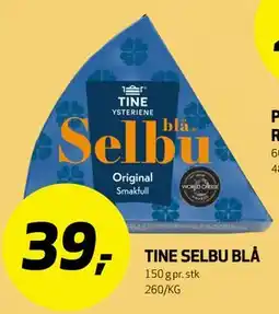 Bunnpris TINE SELBU BLÅ tilbud