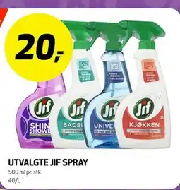 Bunnpris UTVALGTE JIF SPRAY tilbud