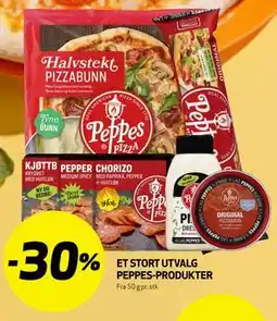 Bunnpris ET STORT UTVALG PEPPES-PRODUKTER tilbud