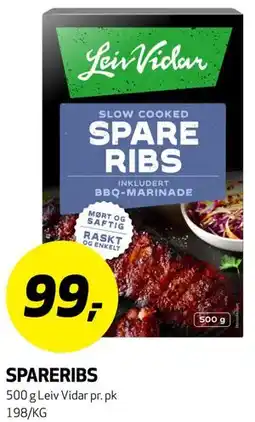 Bunnpris SPARERIBS tilbud