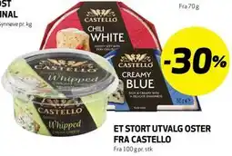 Bunnpris ET STORT UTVALG OSTER FRA CASTELLO tilbud