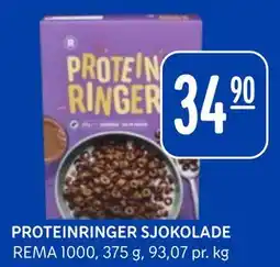 Rema 1000 PROTEINRINGER SJOKOLADE tilbud