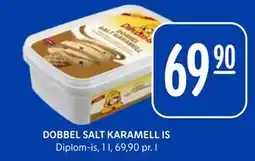 Rema 1000 DOBBEL SALT KARAMELL IS tilbud