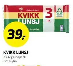Bunnpris KVIKK LUNSJ tilbud