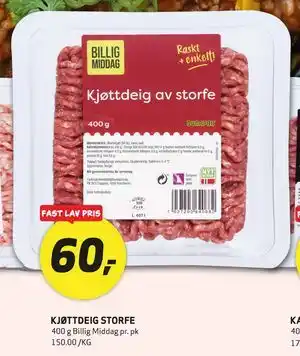 KJØTTDEIG STORFE