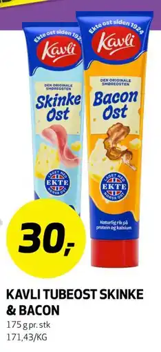 Bunnpris KAVLI TUBEOST SKINKE & BACON tilbud