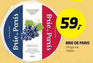 Bunnpris BRIE DE PARIS tilbud