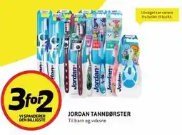 Bunnpris JORDAN TANNBØRSTER tilbud