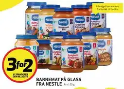Bunnpris BARNEMAT PÅ GLASS FRA NESTLE tilbud