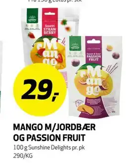 Bunnpris MANGO M/JORDBÆR OG PASSION FRUIT tilbud