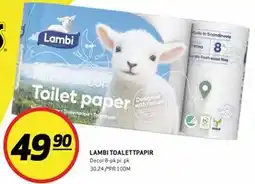 Bunnpris LAMBI TOALETTPAPIR tilbud
