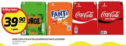 Bunnpris URGE, COCA-COLA M OG U/SUKKER OG FANTA U/SUKKER tilbud