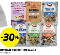Bunnpris UTVALGTE PRODUKTER FRA AXA tilbud