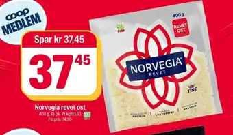 Norvegia revet ost