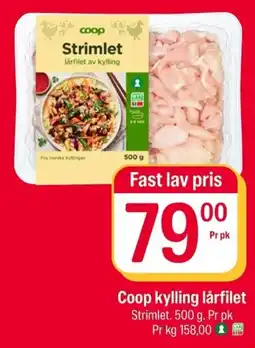 Coop Extra Coop kylling lårfilet tilbud