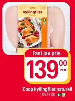 Coop Extra Coop kyllingfilet naturell tilbud