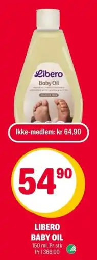 Coop Extra Libero Baby Oil tilbud