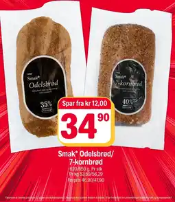 Coop Extra Smak Odelsbrød/7-kornbrød tilbud