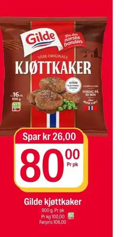 Coop Extra Gilde kjøttkaker tilbud