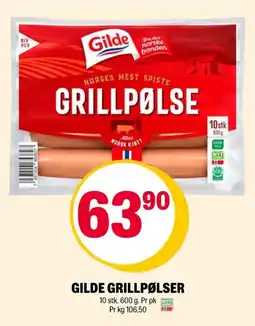 Coop Extra Gilde grillpølser tilbud
