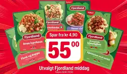 Coop Extra Fjordland middag tilbud