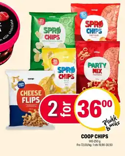 Coop Extra Coop chips tilbud