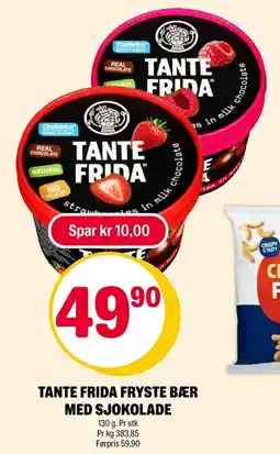 Coop Extra Tante Frida fryste bær med sjokolade tilbud