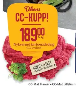 CC Mat CC-Kupp Nykvernet karbonadedeig tilbud