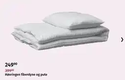 Nille Høvringen fiberdyne og pute tilbud