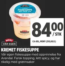 Meny Meny Vår Egen Kremet Fiskesuppe tilbud