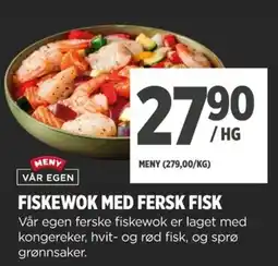 Meny Meny fiskewok med fersk fisk tilbud