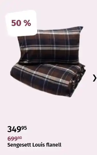 Sengesett Louis flanell