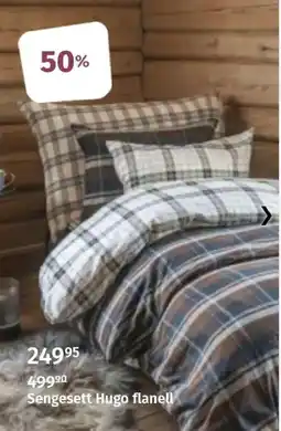 Nille Sengesett Hugo flanell tilbud