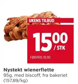 Meny Nystekt wienerflette tilbud